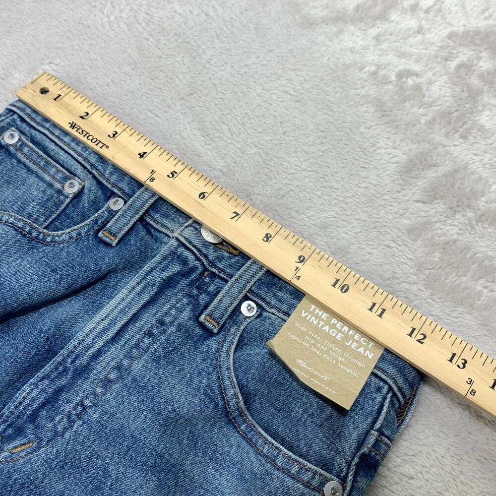 NWT Madewell Perfect Vintage Jeans Womens sz 23 Kepler Wash High Rise Tapered - Picture 7 of 12